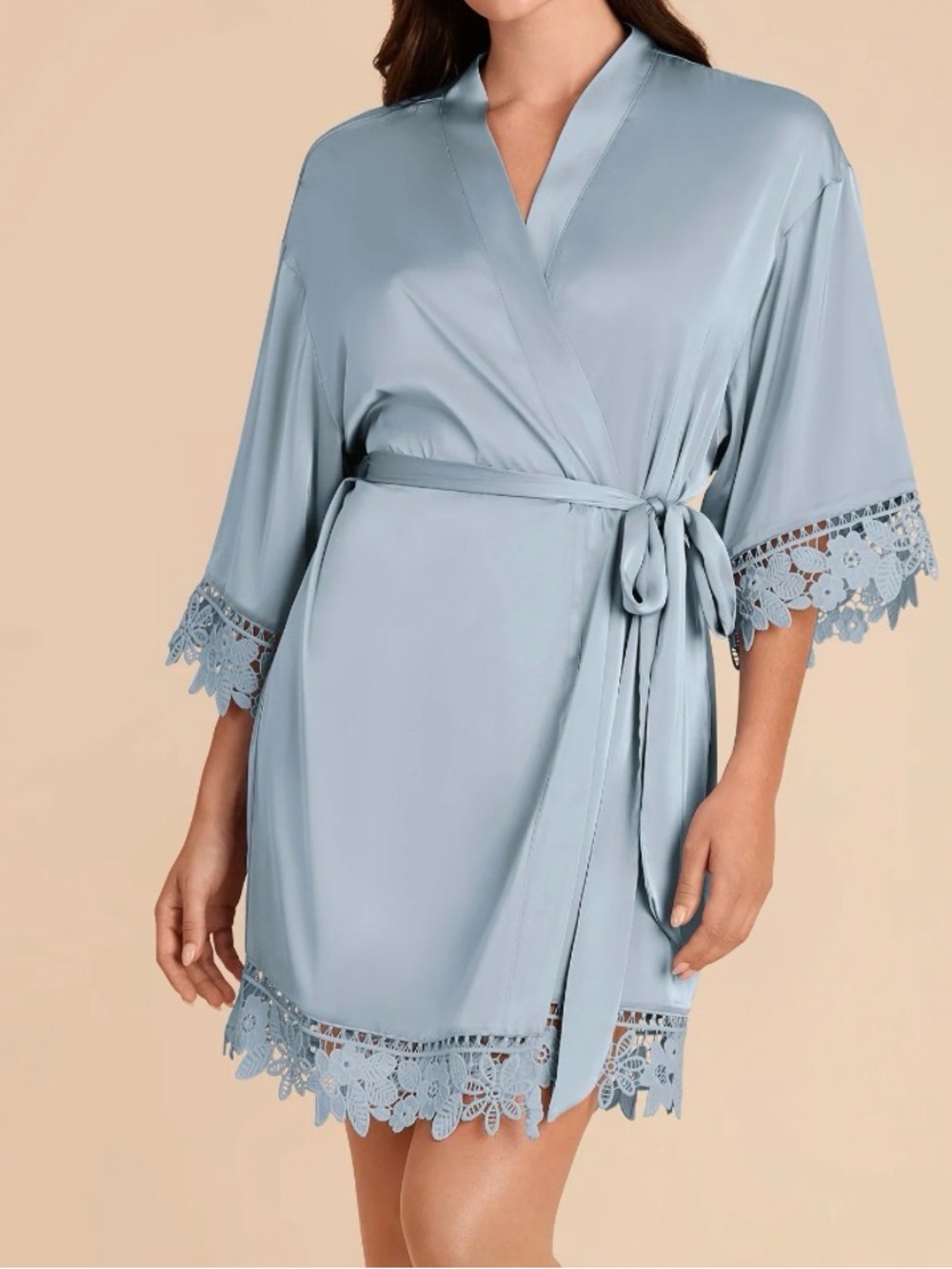 Dusty Blue Bridesmaid Getting Ready Robe
